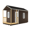 Gable Cabin W Corner Porch